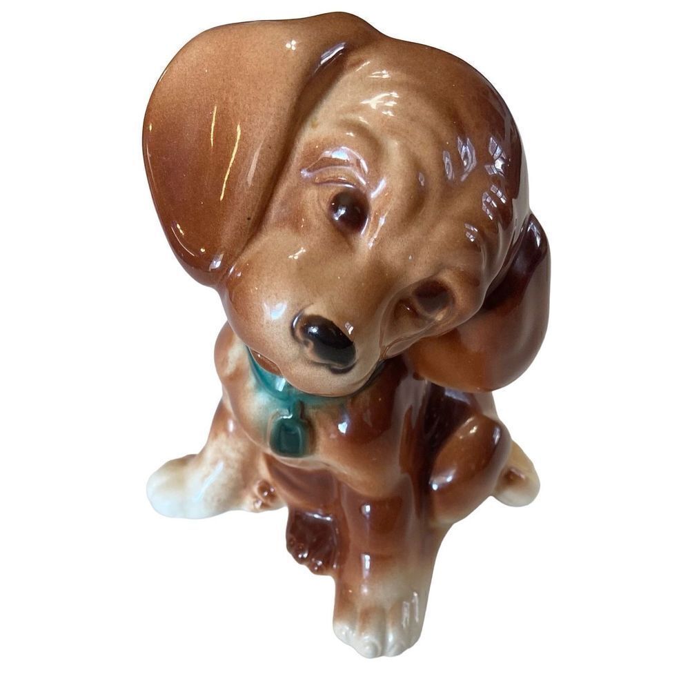 Vintage Royal Copley Cocker Spaniel Puppy Dog Figurine Ceramic